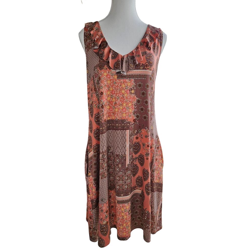 Pretty & Feminine Summer Dress by Fashque Studio Juniors L Stretch Comfort B-34